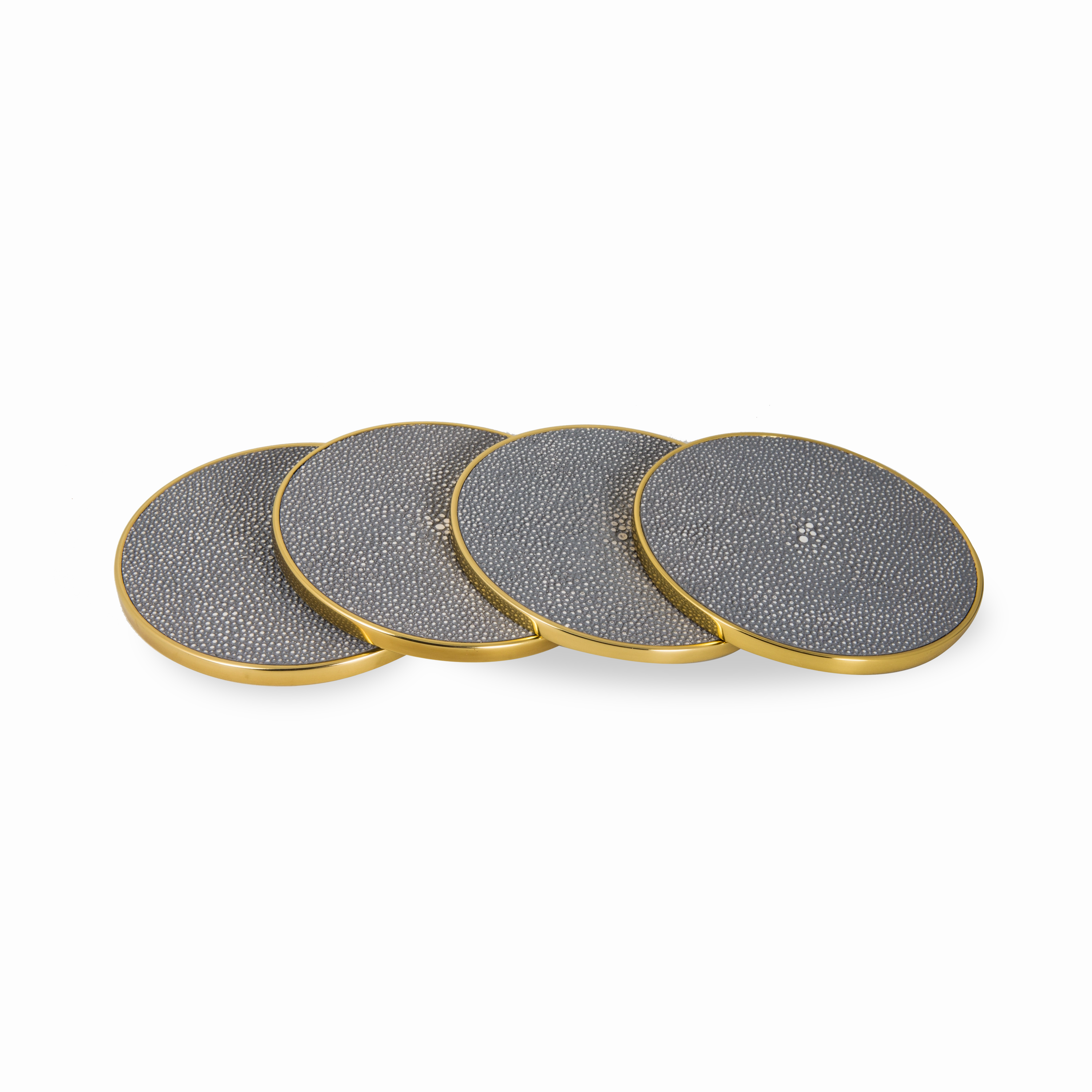 Faux Shagreen Coasters
