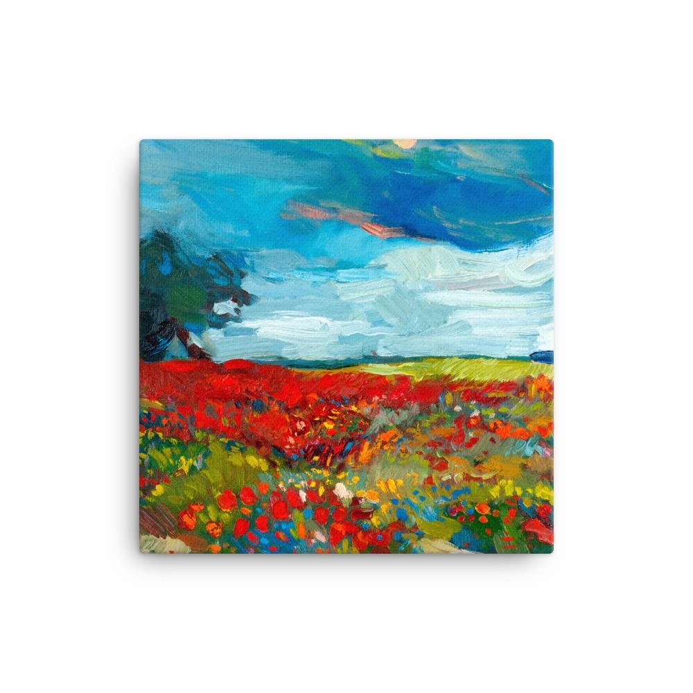 Fields of flowers - canvas
