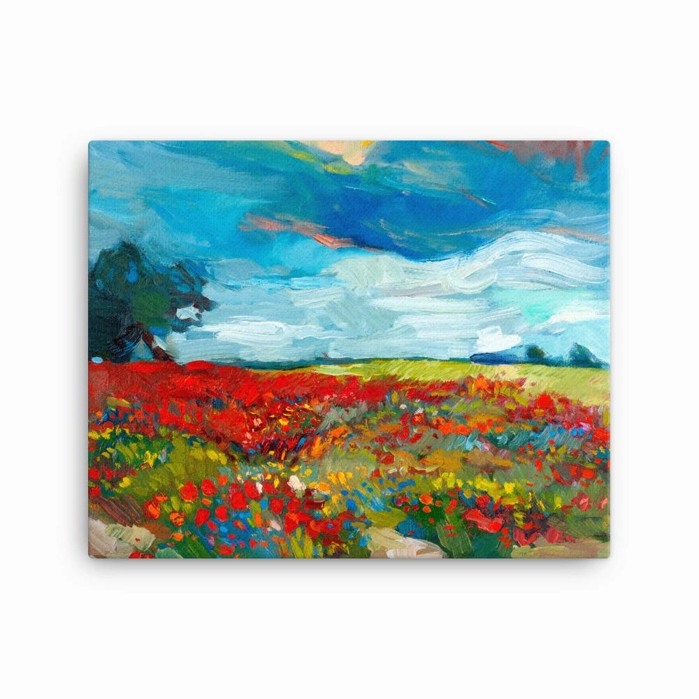 Fields of flowers - canvas