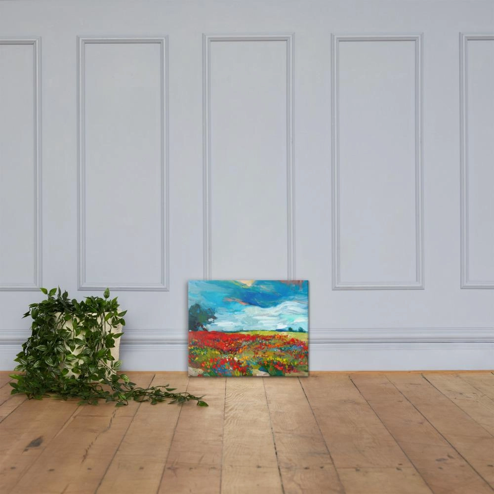 Fields of flowers - canvas