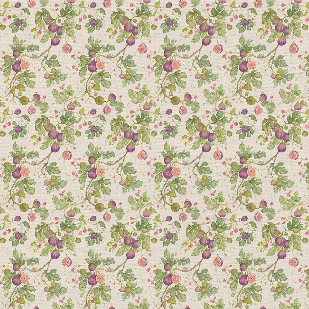 Fig Gardens Printed Cotton Fabric Cream