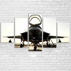 Fighter Jet 35 Printed Multiple Canvas Poster canvas mural art