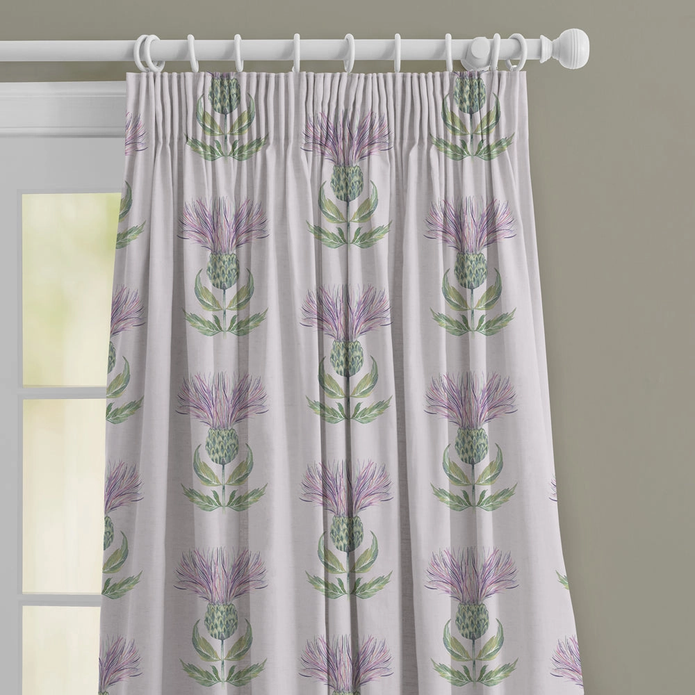 Firth Printed Made to Measure Curtains Granite Cream