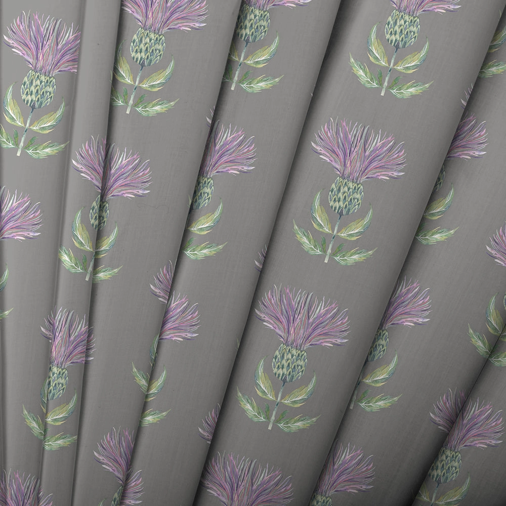 Firth Printed Made to Measure Curtains Granite