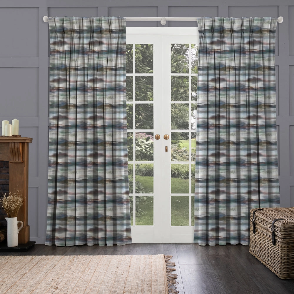 Fjord Printed Made to Measure Curtains Slate