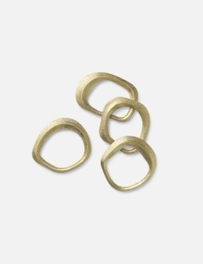 Flow Napkin Rings (Set of 4) by Ferm Living decorative tabletop item