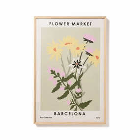Flower Market Art Board L framed wall decor
