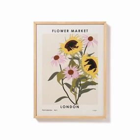 Flower Market Art Board M framed wall decor