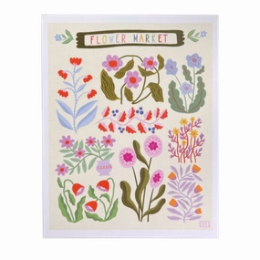 FLOWER MARKET framed wall decor