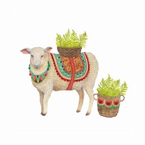 Flower Messenger: The Sheep - Art Print framed wall decor