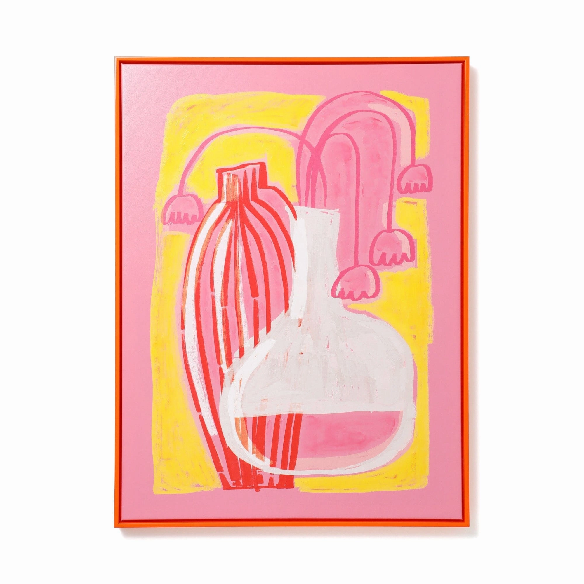 Flower Vase Art Board framed wall decor