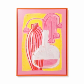 Flower Vase Art Board framed wall decor