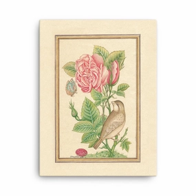 Flowers and the Bird - canvas canvas mural art