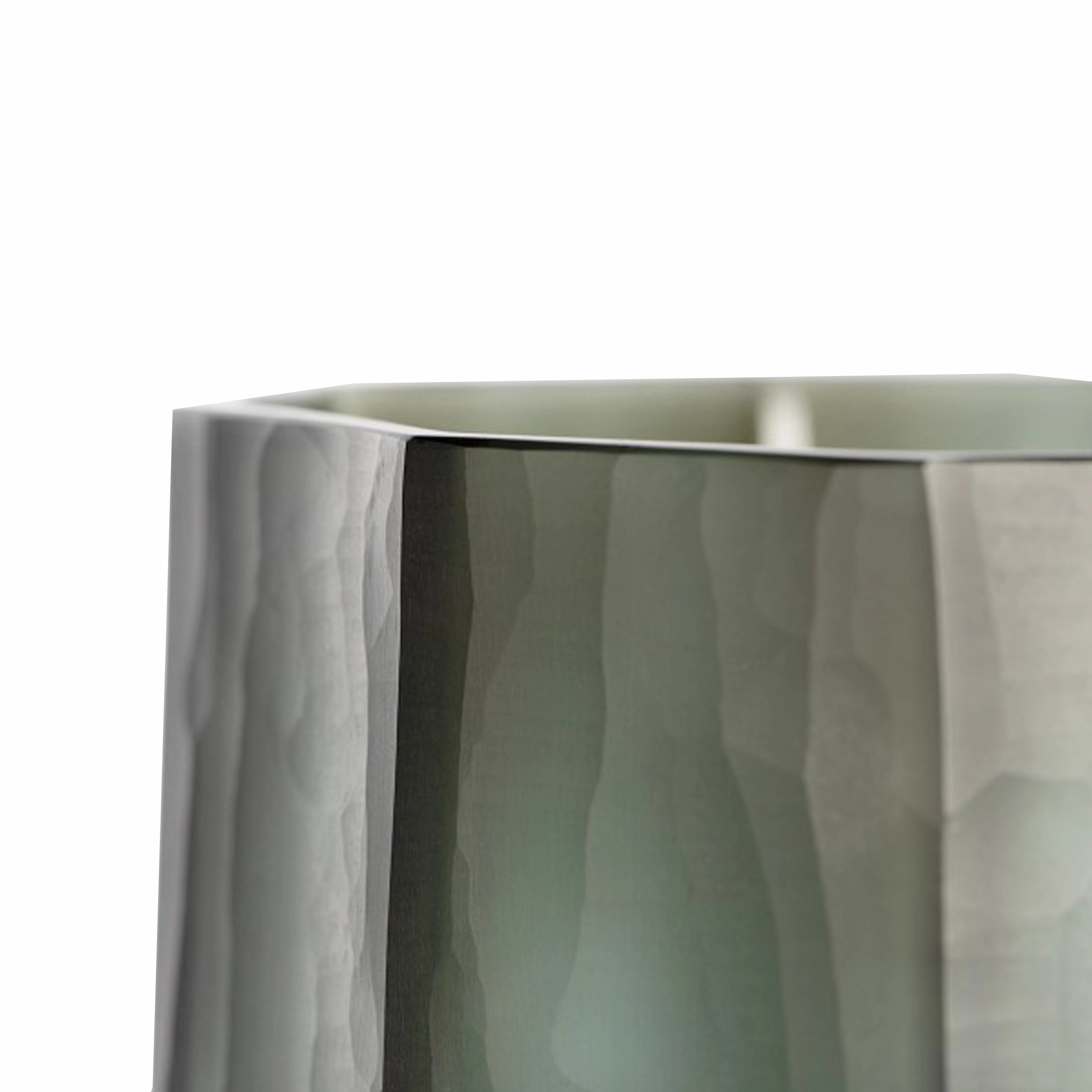 Fluted Glass Vase