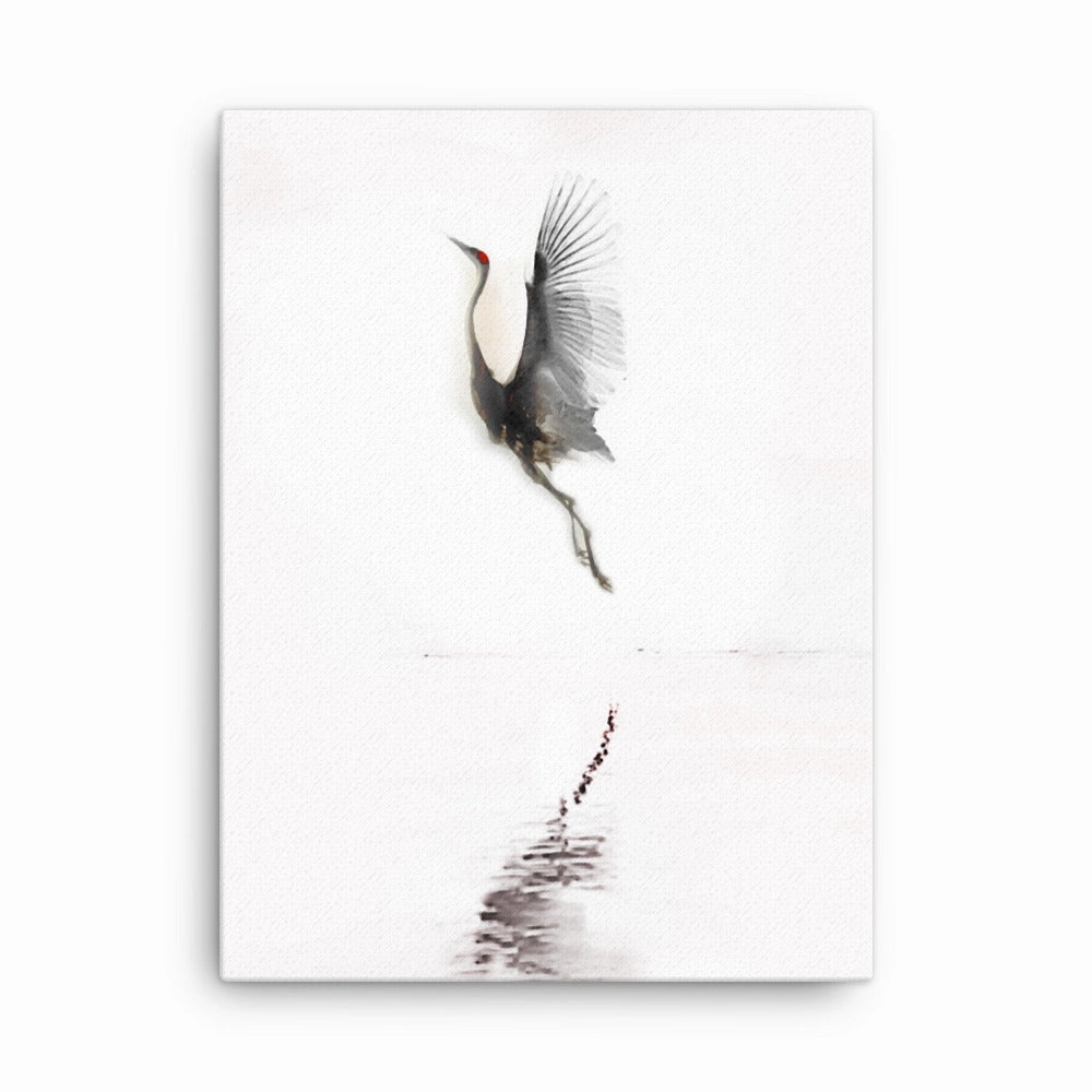 Flying Crane - Canvas Prints canvas mural art