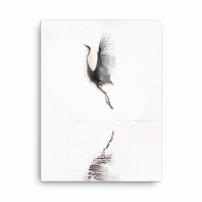 Flying Crane - Canvas Prints canvas mural art