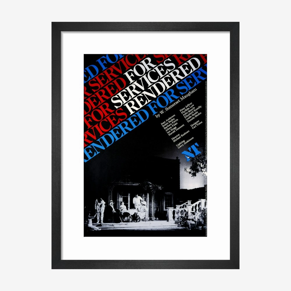 For Services Rendered 1979 Print