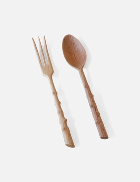 Foret Serving Set - Beechwood decorative tabletop item