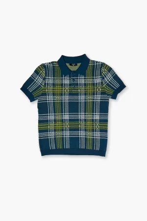 Forever 21 Kids Karo Polo Shirt (Mädchen   Jungen) Blau/Mehrfarbig Forever 21