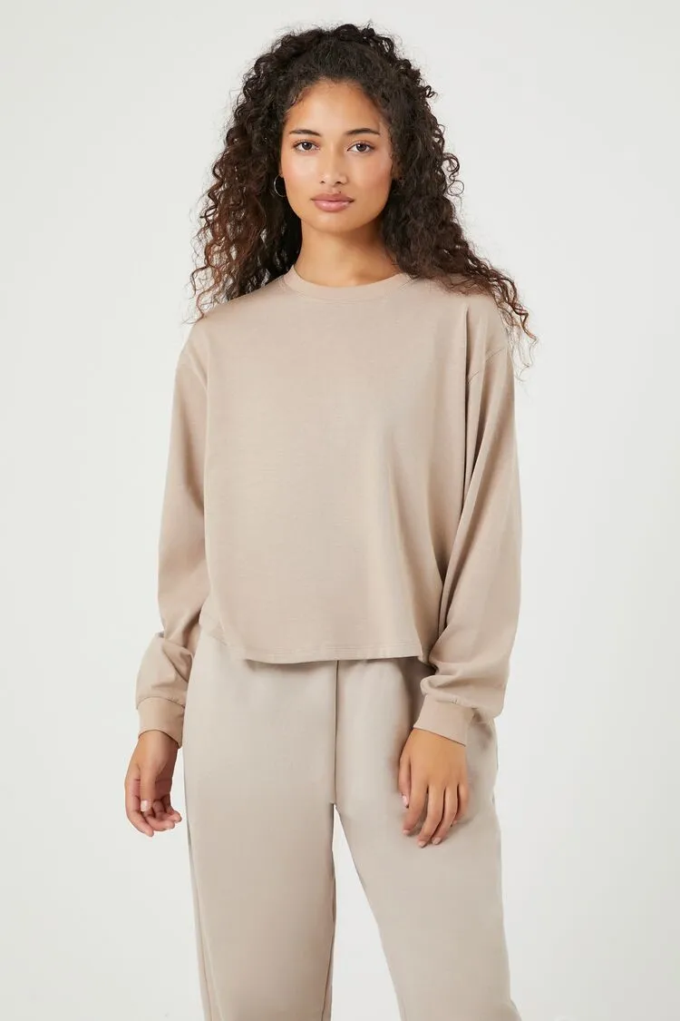 Forever 21 Damen Baumwoll-Jersey Strickoberteil Forever 21