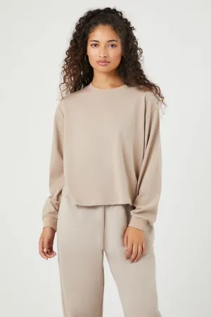 Forever 21 Damen Baumwoll-Jersey Strickoberteil Forever 21