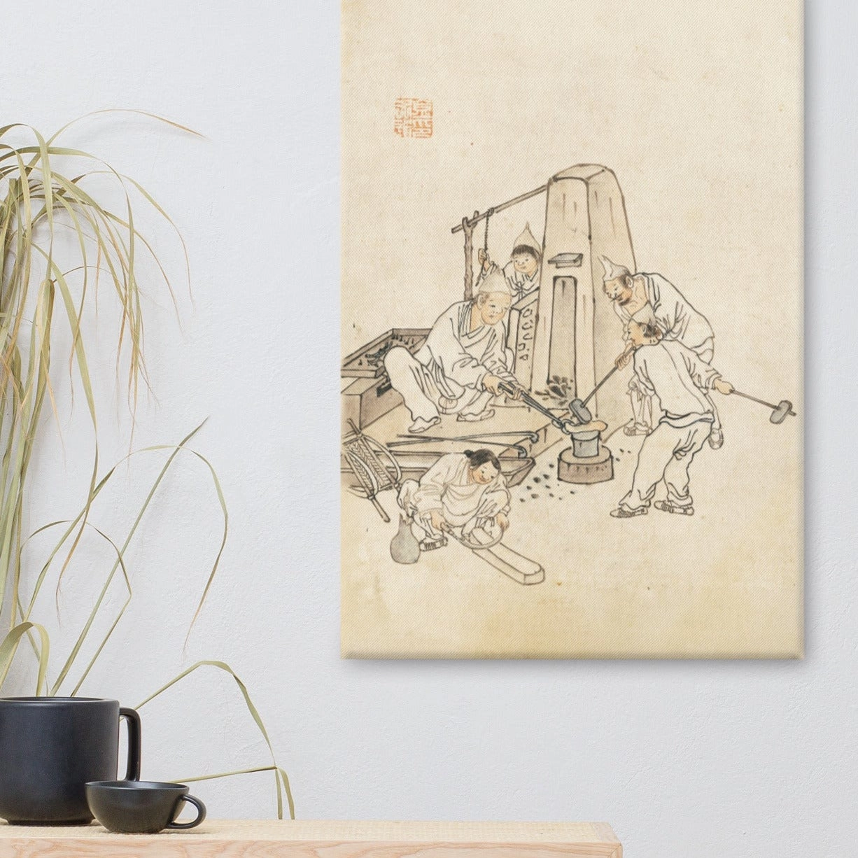Forge, Kim Hong-do - Canvas