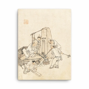 Forge, Kim Hong-do - Canvas canvas mural art