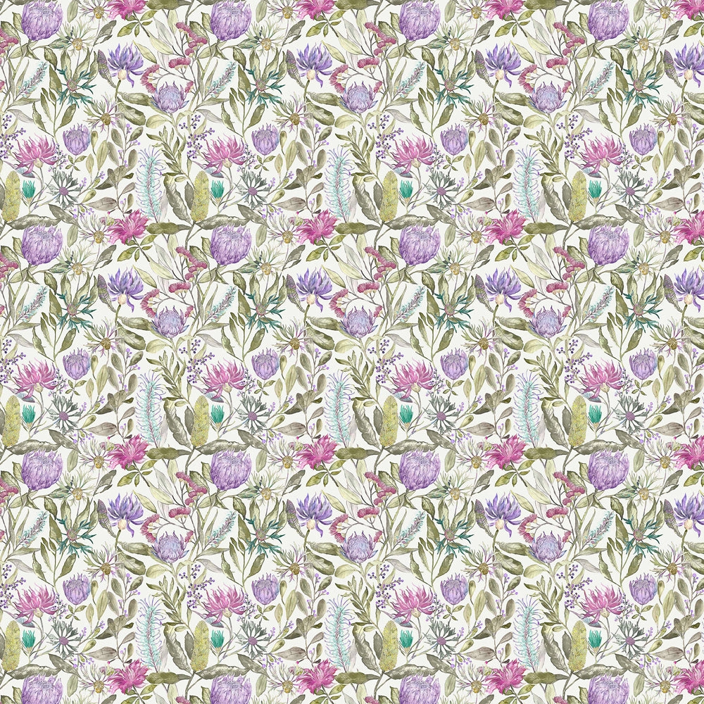 Fortazela Printed Cotton Fabric (By The Metre) Violet