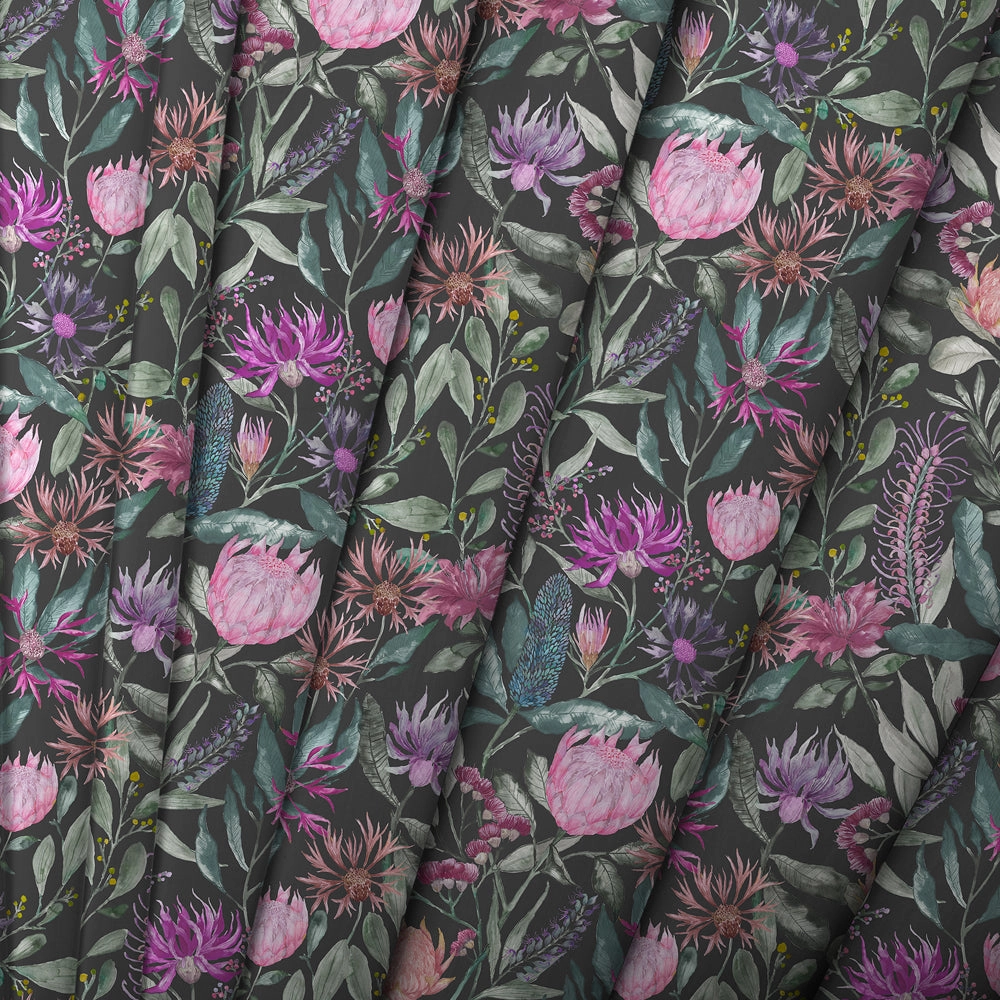 Fortazela Printed Made to Measure Curtains Onyx