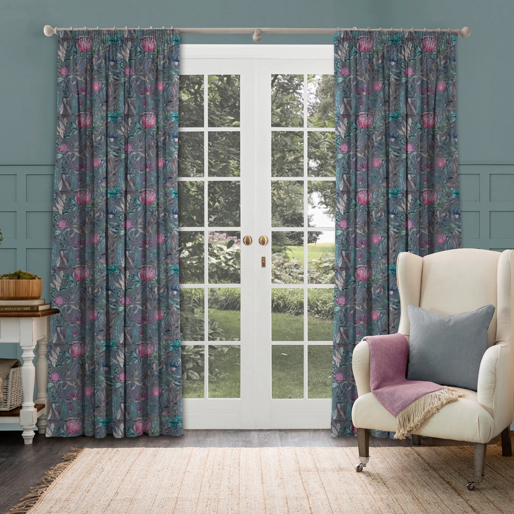 Fortazela Printed Made to Measure Curtains Storm