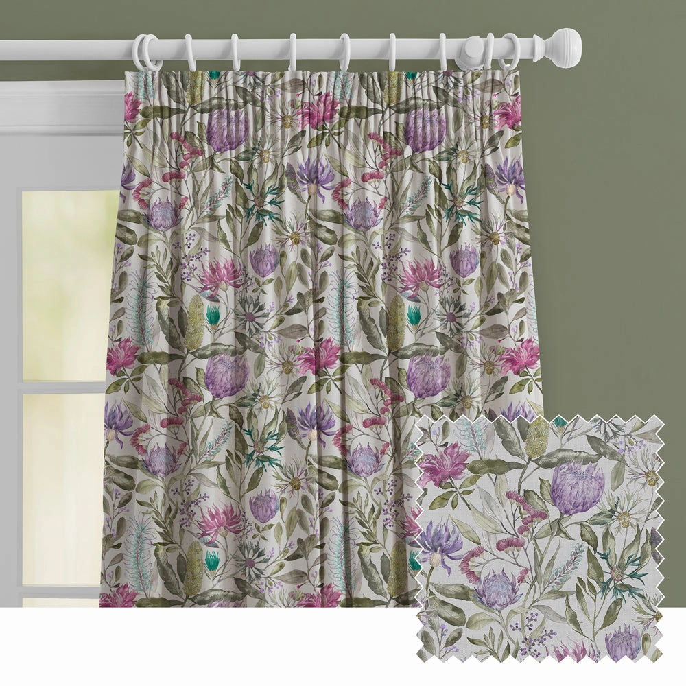 Fortazela Printed Made to Measure Curtains Violet patterned fashion rug  
