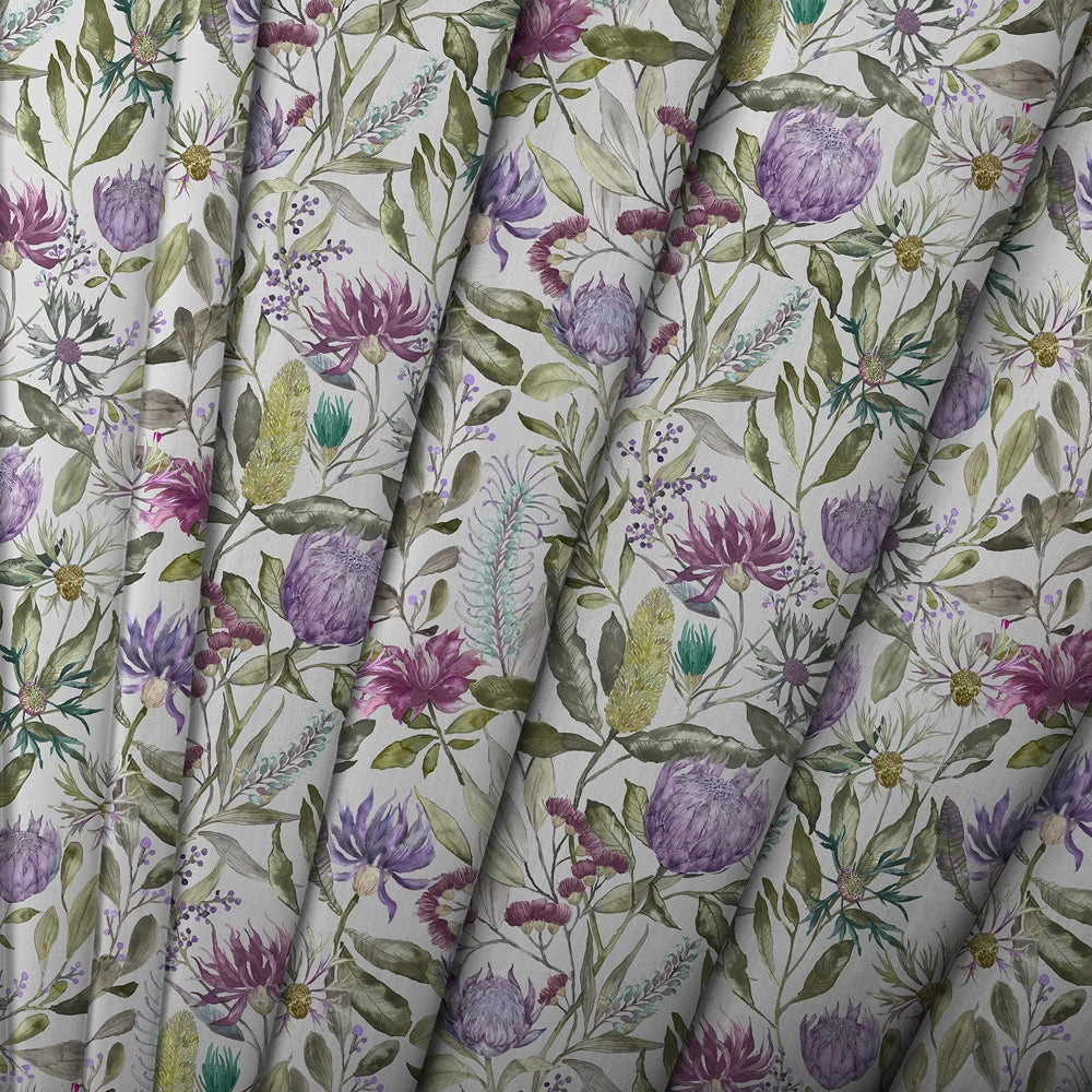 Fortazela Printed Made to Measure Curtains Violet