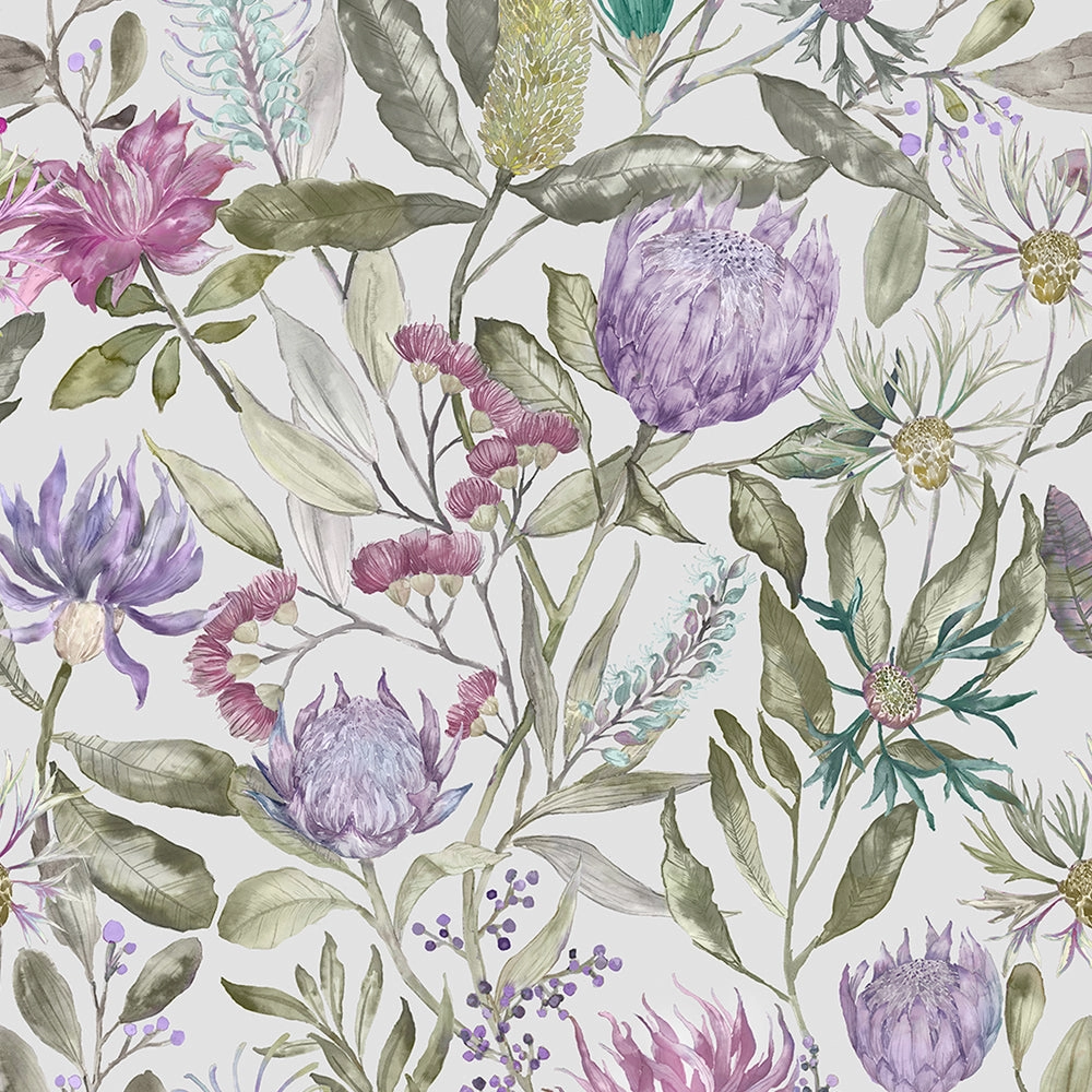 Fortazela Printed Made to Measure Curtains Violet