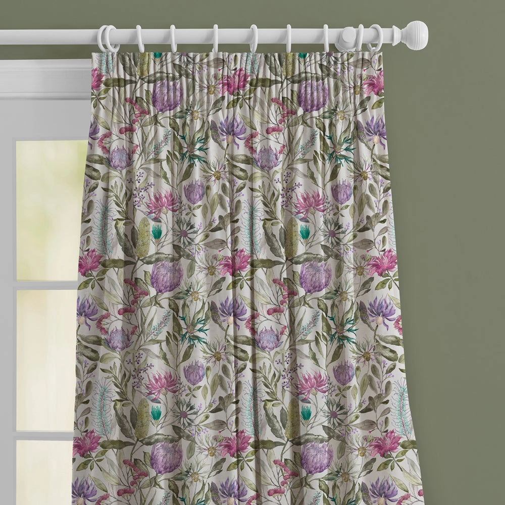 Fortazela Printed Made to Measure Curtains Violet