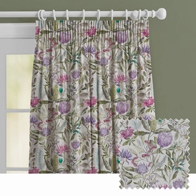 Fortazela Printed Made to Measure Curtains Violet patterned fashion rug  