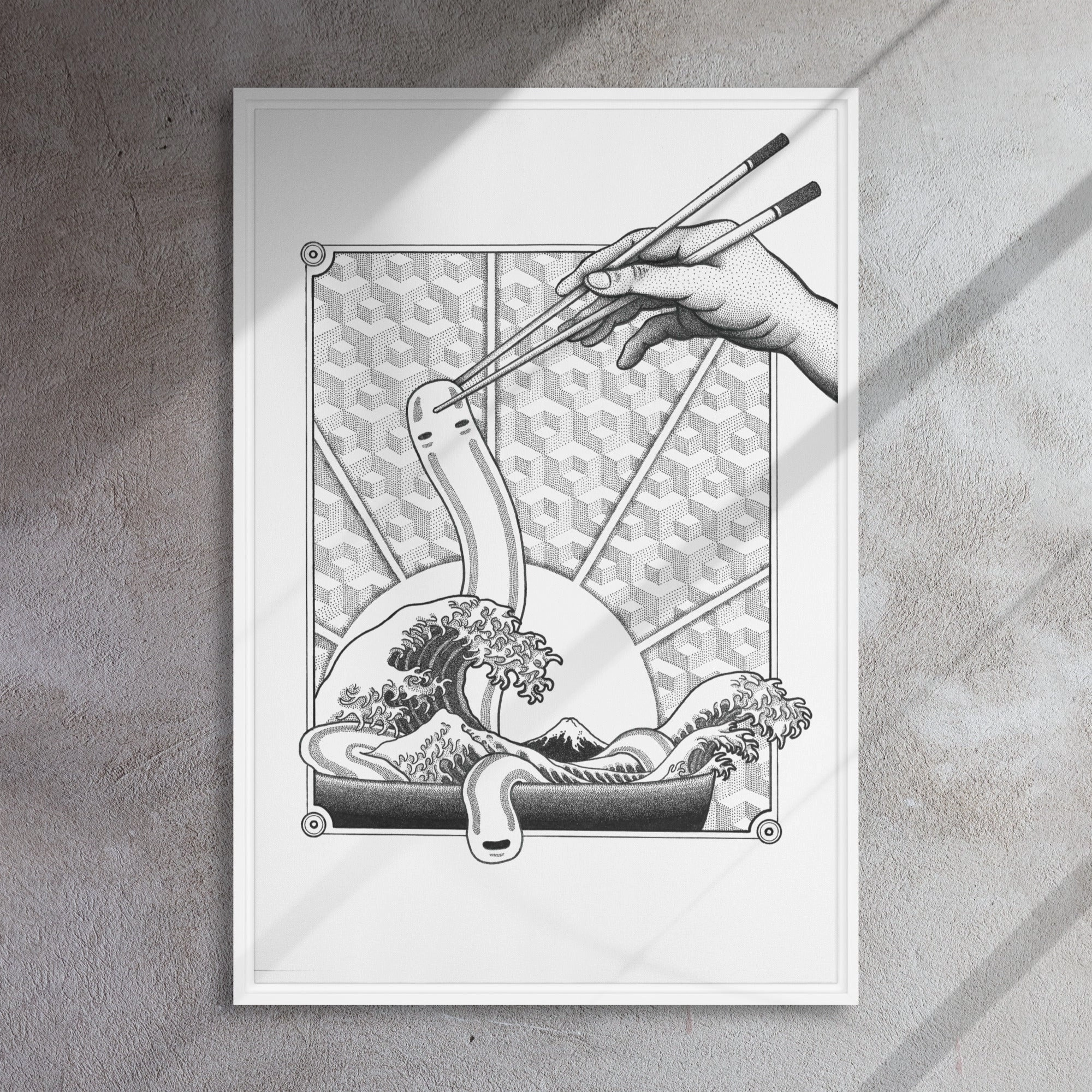 Framed Canvas - Ghibli Ramen