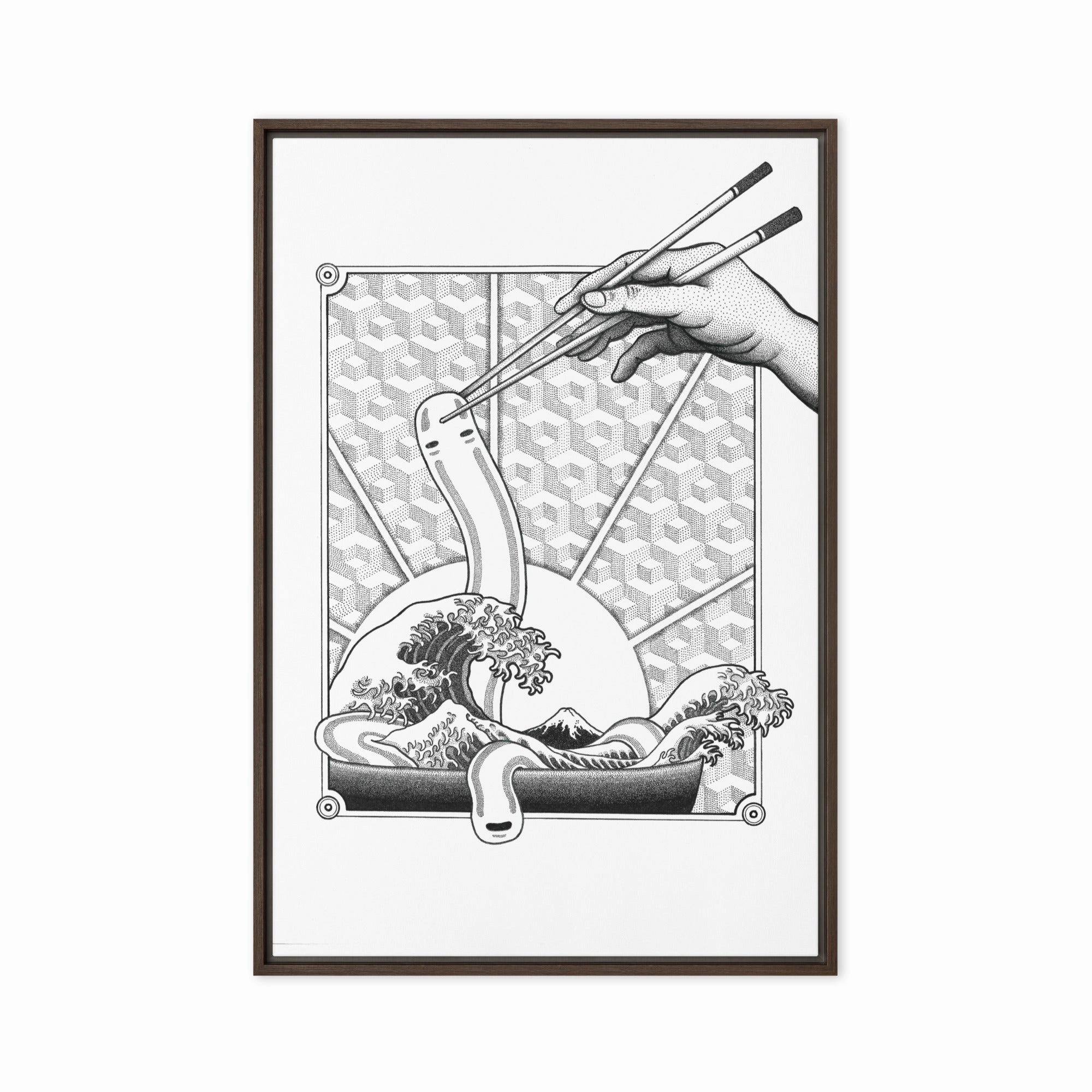Framed Canvas - Ghibli Ramen