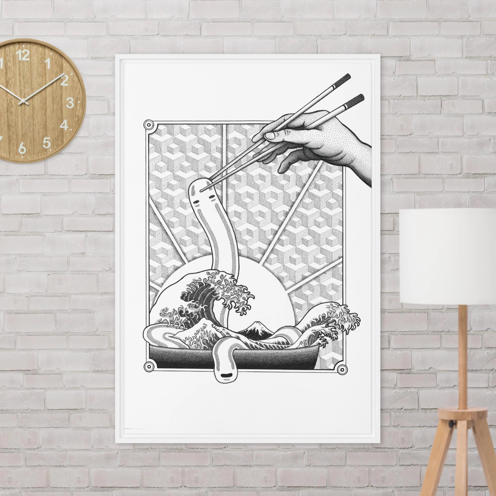Framed Canvas - Ghibli Ramen