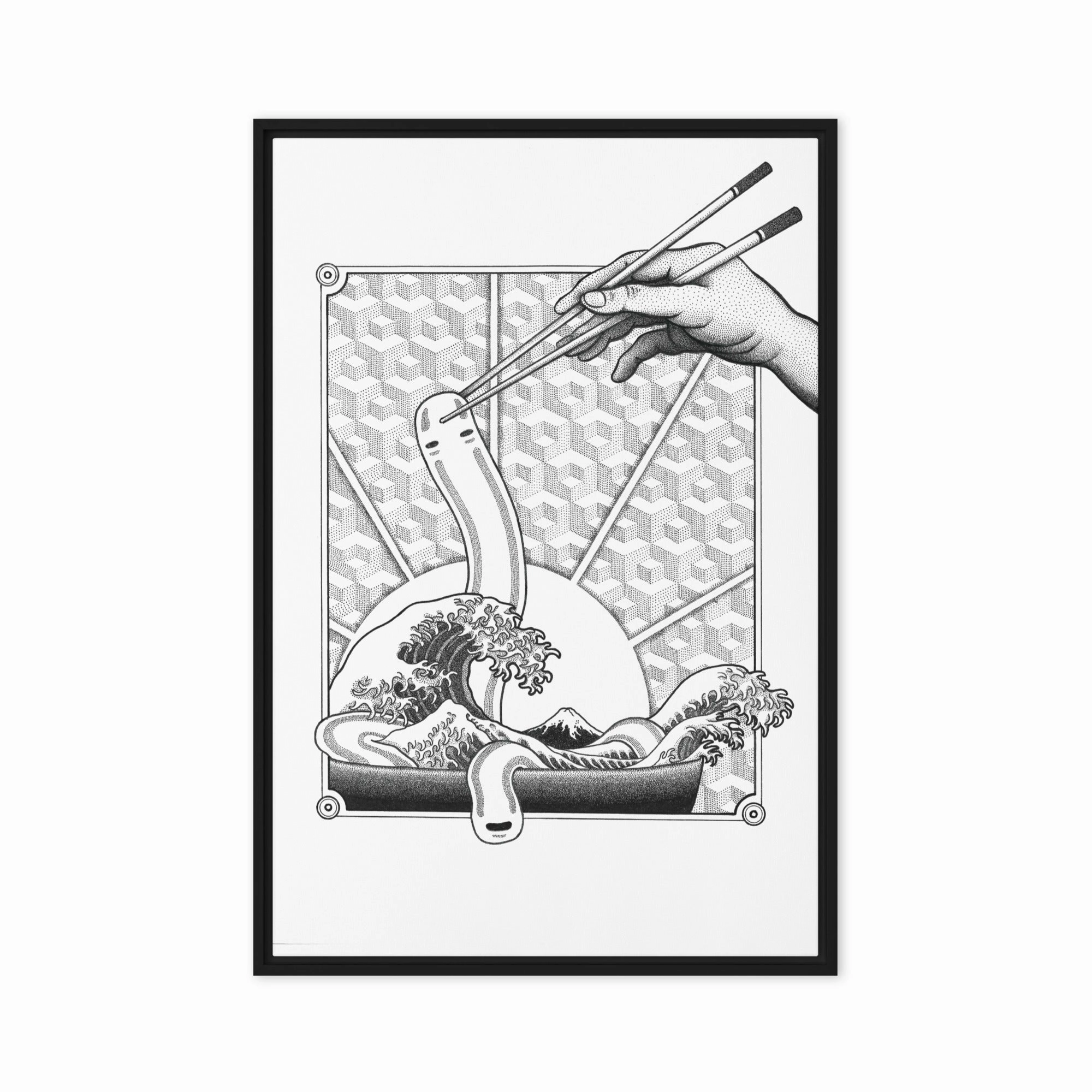 Framed Canvas - Ghibli Ramen