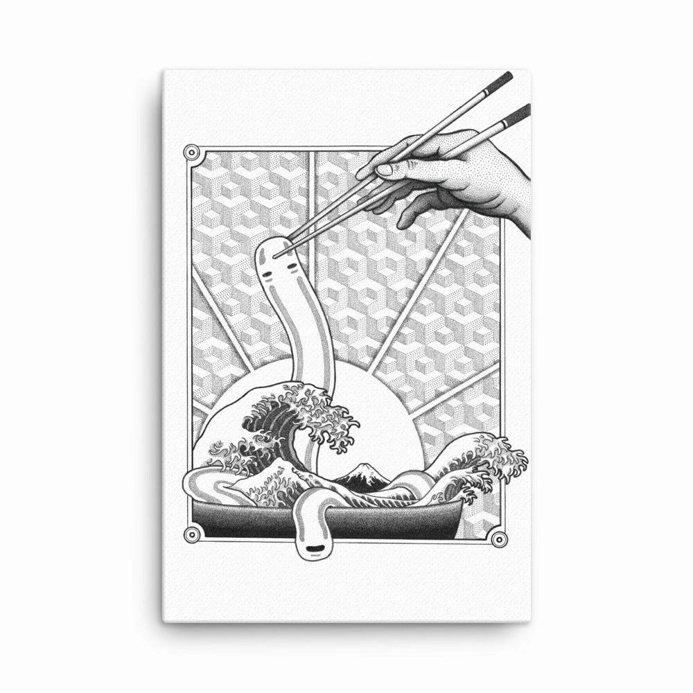 Framed Canvas - Ghibli Ramen