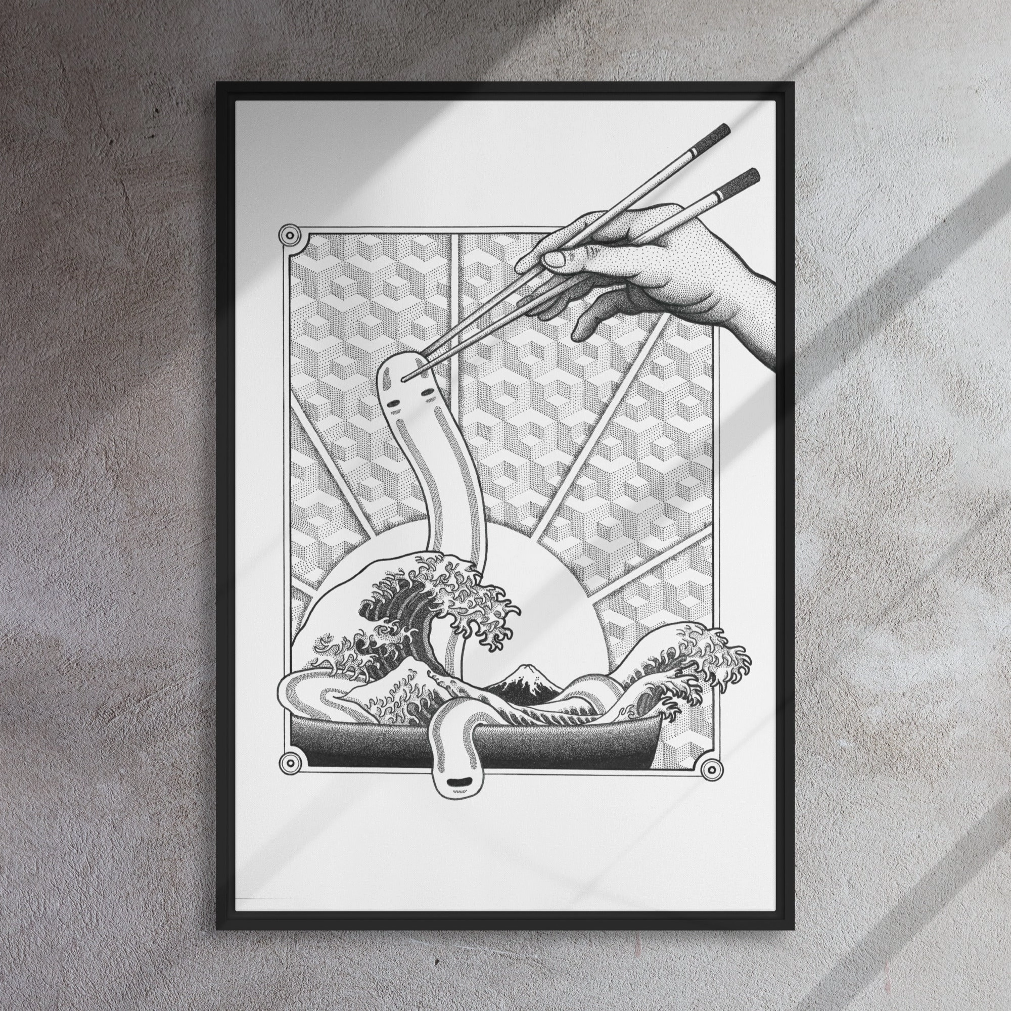 Framed Canvas - Ghibli Ramen