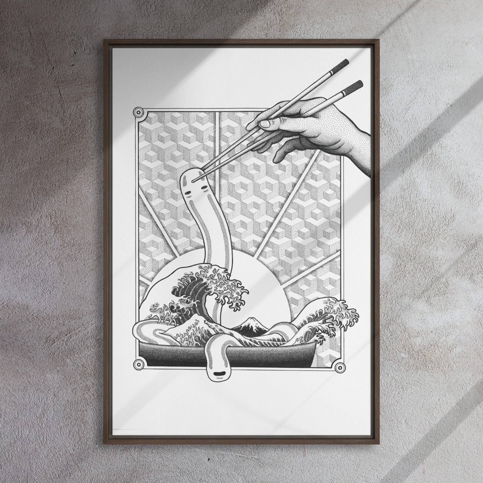 Framed Canvas - Ghibli Ramen