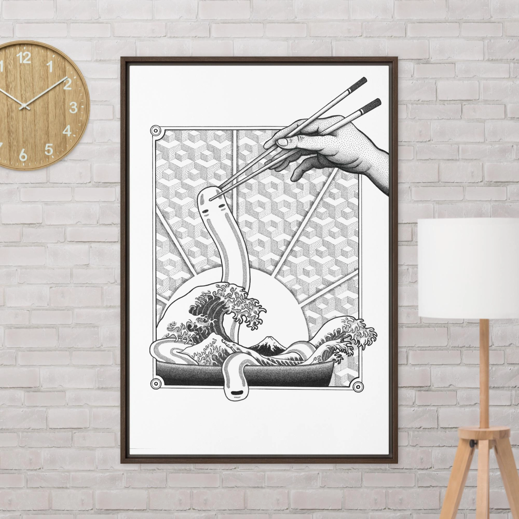 Framed Canvas - Ghibli Ramen