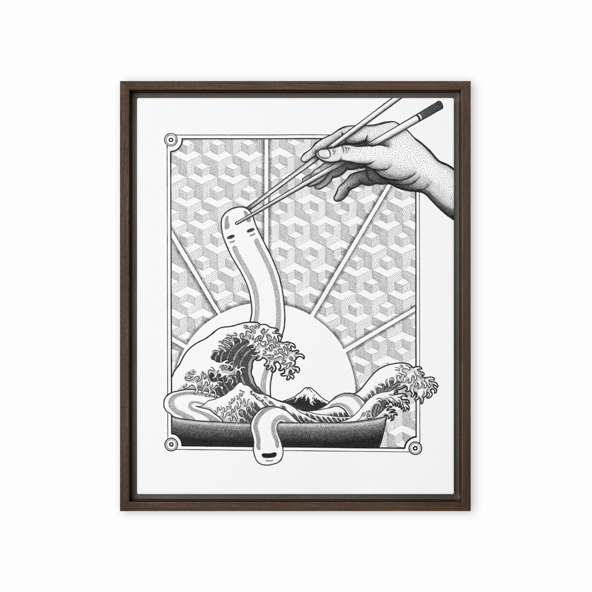 Framed Canvas - Ghibli Ramen