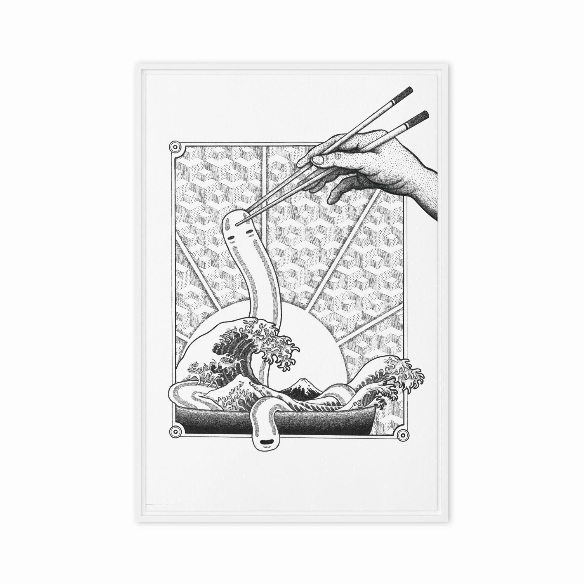 Framed Canvas - Ghibli Ramen