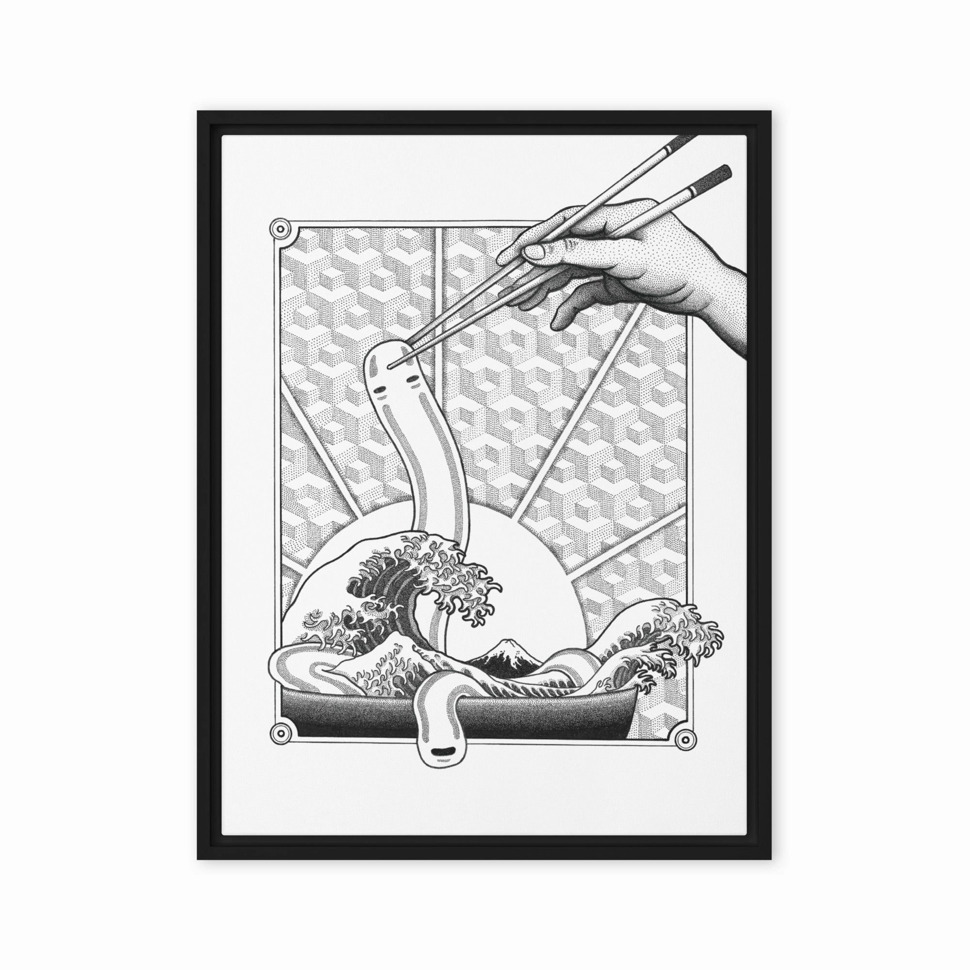 Framed Canvas - Ghibli Ramen