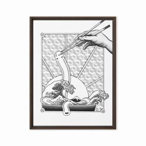 Framed Canvas - Ghibli Ramen canvas mural art