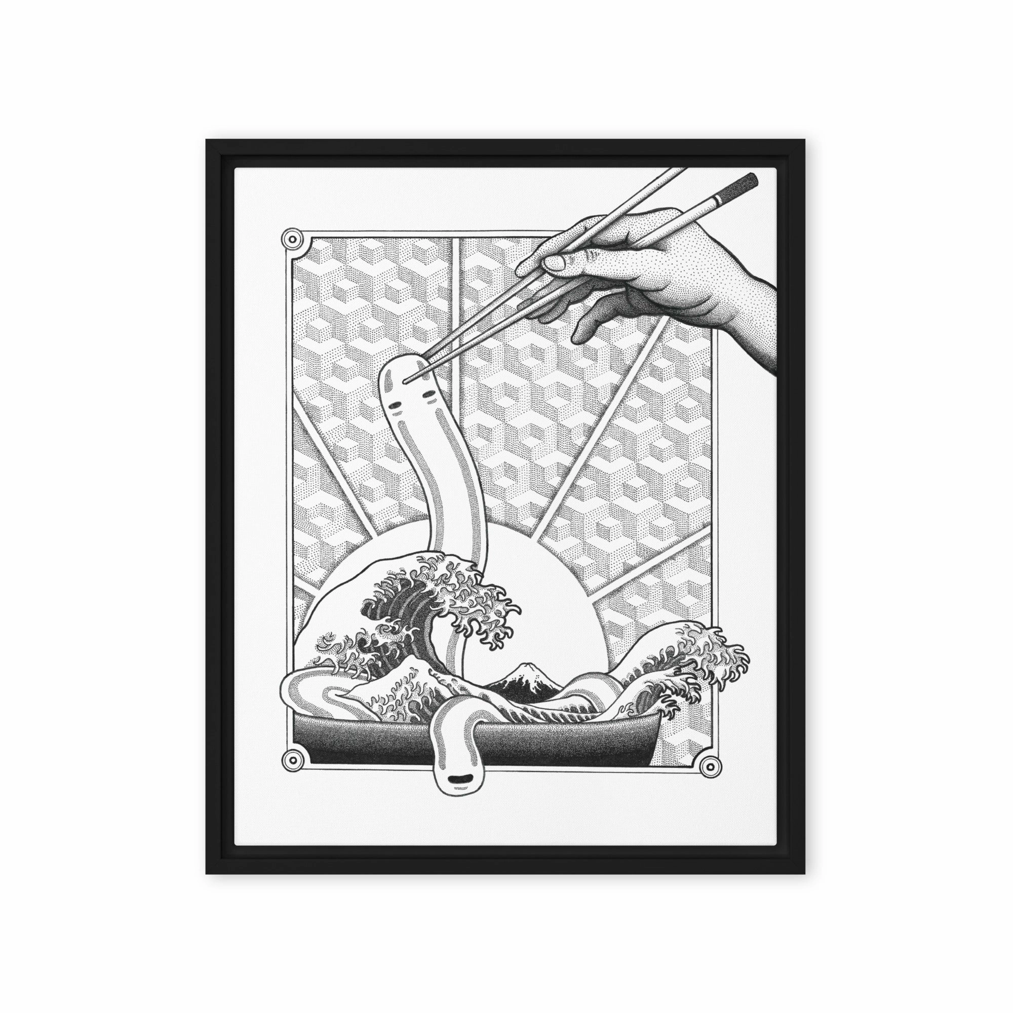 Framed Canvas - Ghibli Ramen