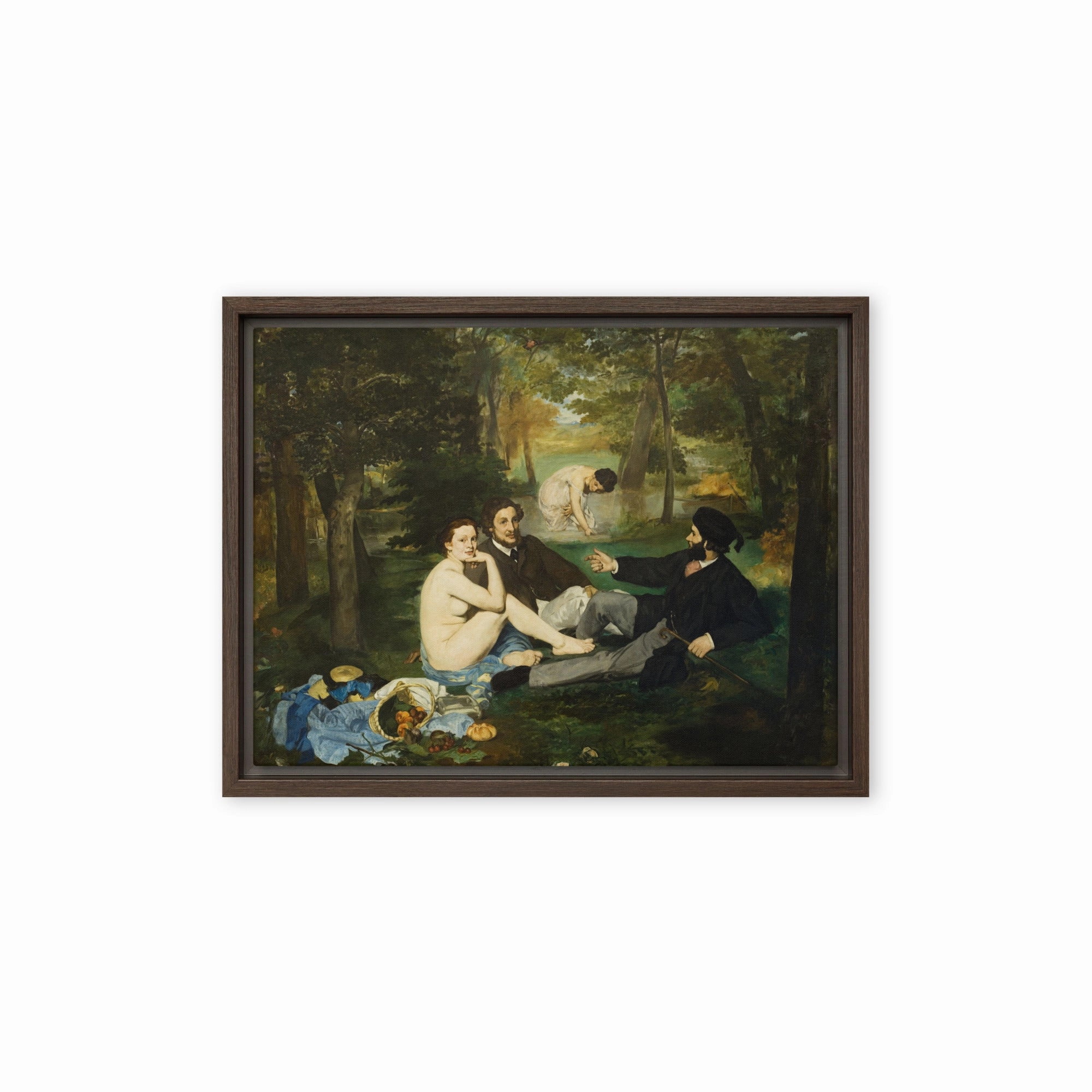 Framed Canvas - Lunch on the Grass, Edouard Manet