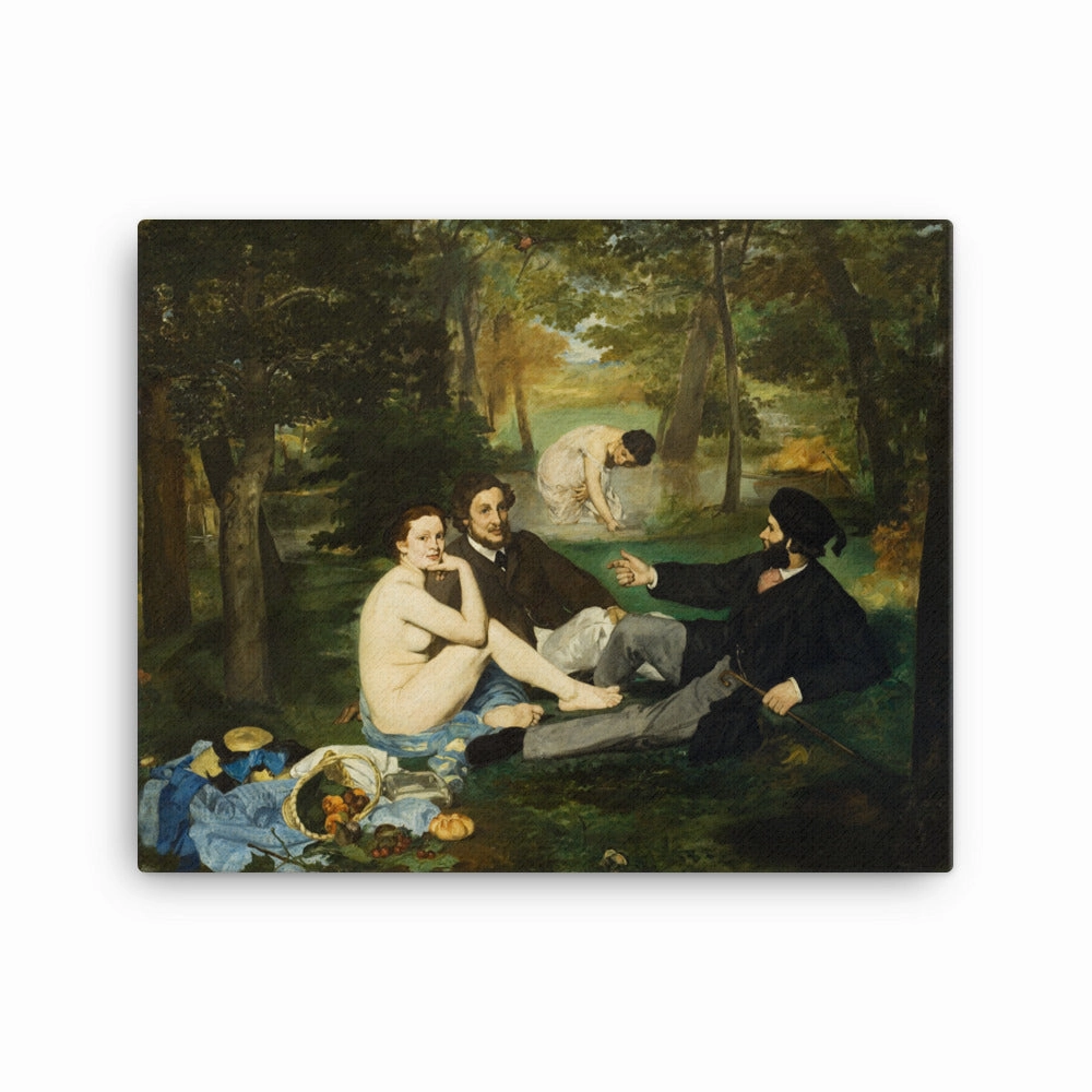 Framed Canvas - Lunch on the Grass, Edouard Manet